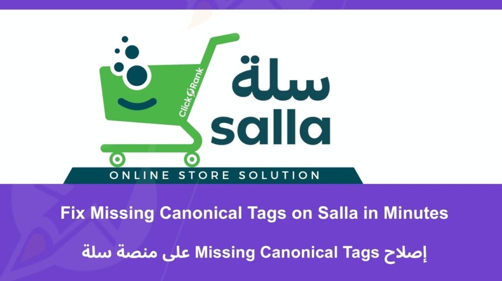 Fix Missing Canonical Tags on Salla in Minutes with ClickRank