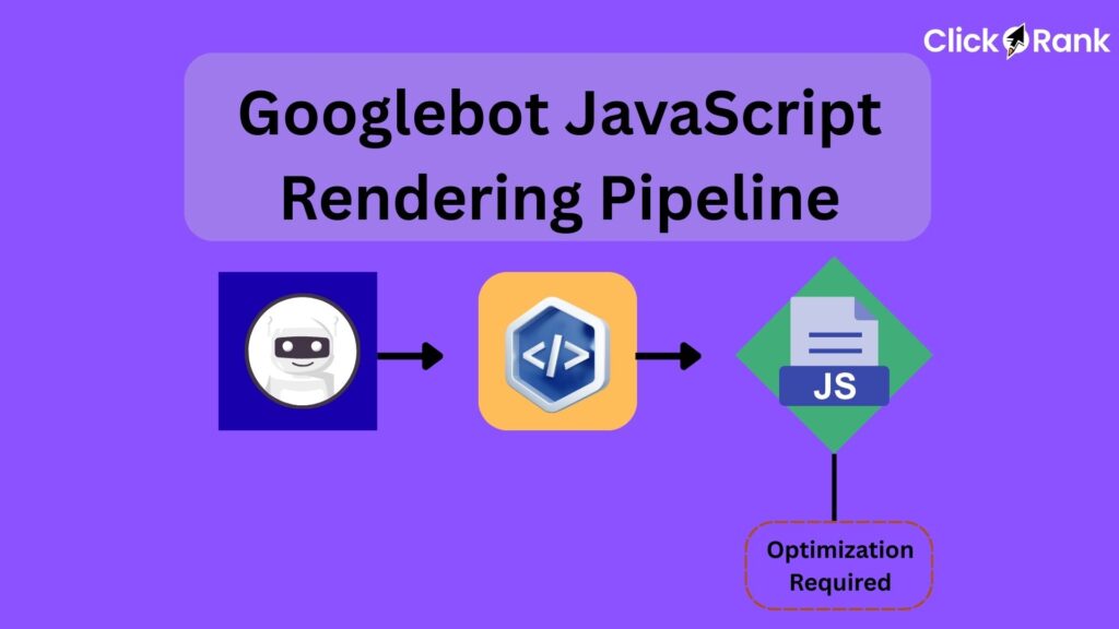 Googlebot JavaScript rendering pipeline with three stages