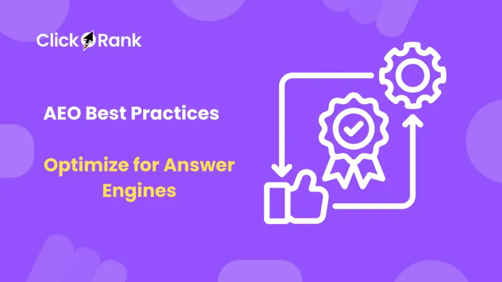 AEO Best Practices for improvement in ranking