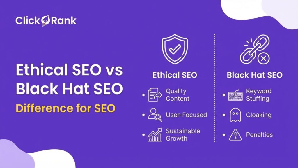 Ethical SEO vs Black Hat SEO difference