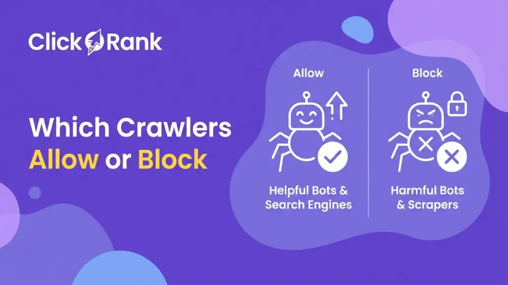 Which Crawlers to Allow or Block