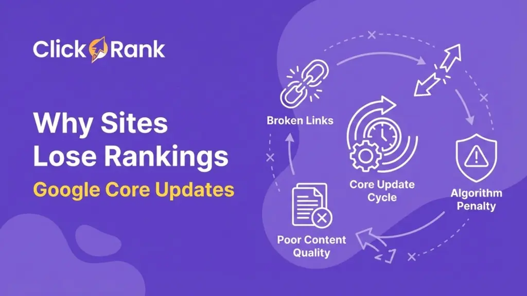 core update ranking drop reason