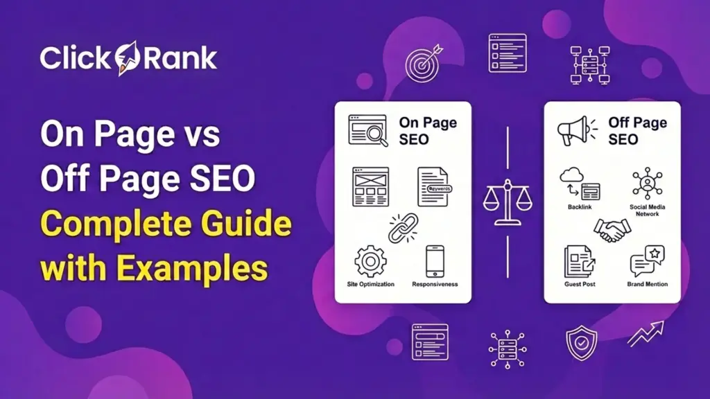 On Page vs Off Page SEO with example