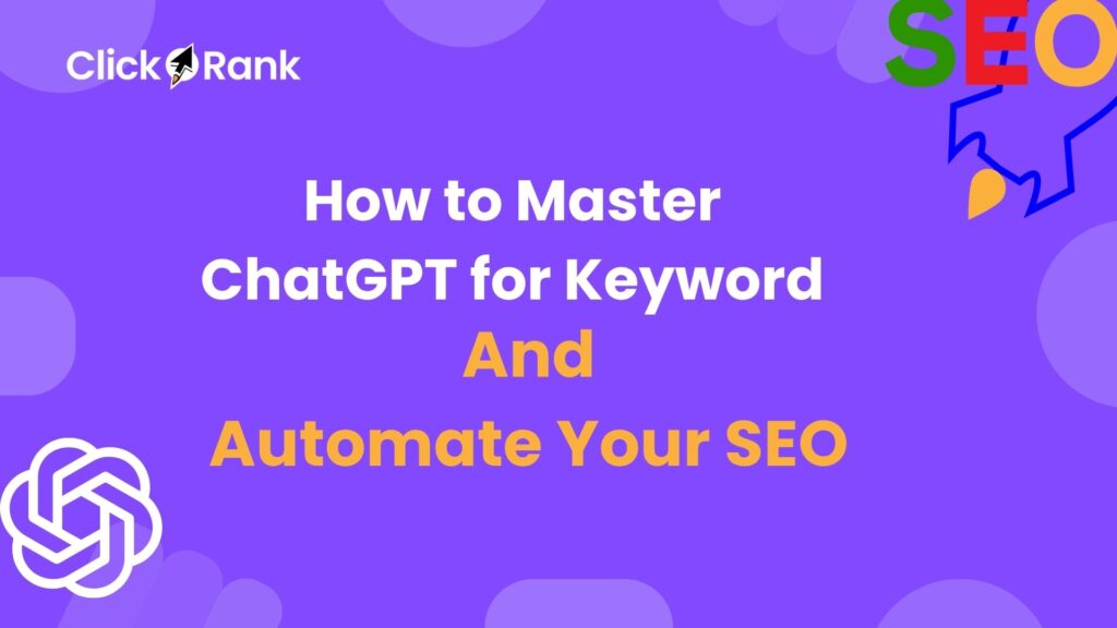 ChatGPT for Keyword Research