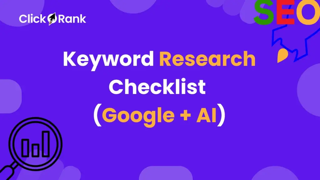 Keyword Research Checklist